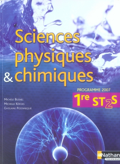 Sciences physiques et chimiques 1e ST 2S
