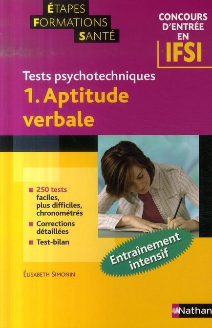 Aptitude verbale. Tome 1, Tests psychotechniques