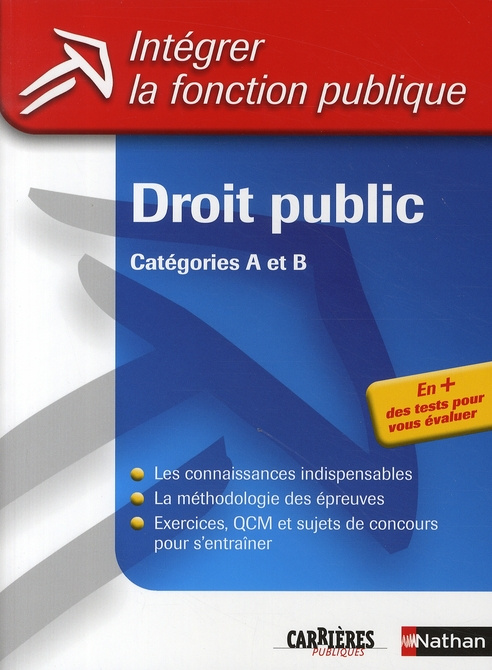 Droit public. Catégories A et B
