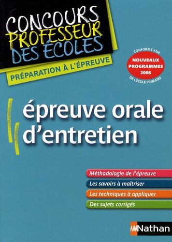 Epreuve orale d'entretien