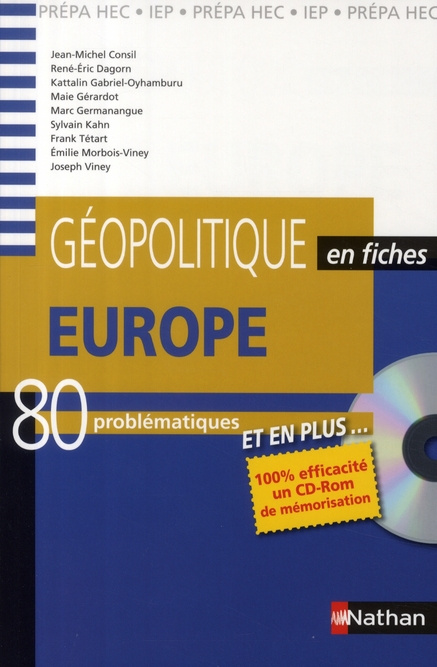 Europe. 80 Problématiques, avec 1 CD-ROM