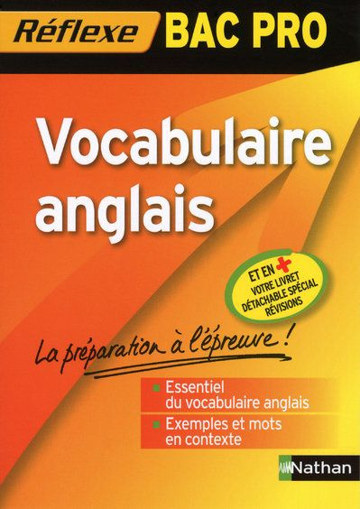 Vocabulaire anglais Bac Pro