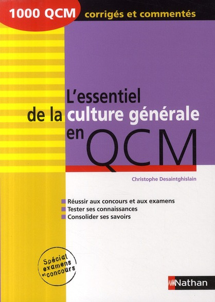 L'essentiel de la culture générale en QCM