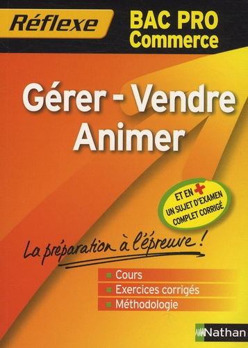 Gérer Vendre Animer Bac Pro Commerce