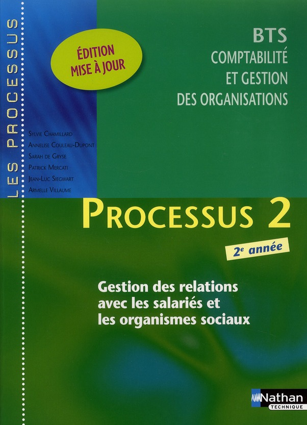 BTS 2e année Comptabilité et gestion des organisations - Processus 2. Gestion des relations avec les