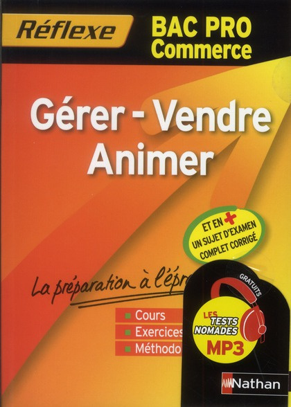 Gérer - Vendre Animer Bac Pro Commerce