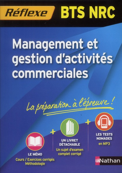 Management et gestion d'activités commerciales BTS NRC