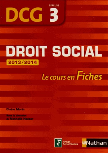 Droit social DCG 3. Edition 2013-2014