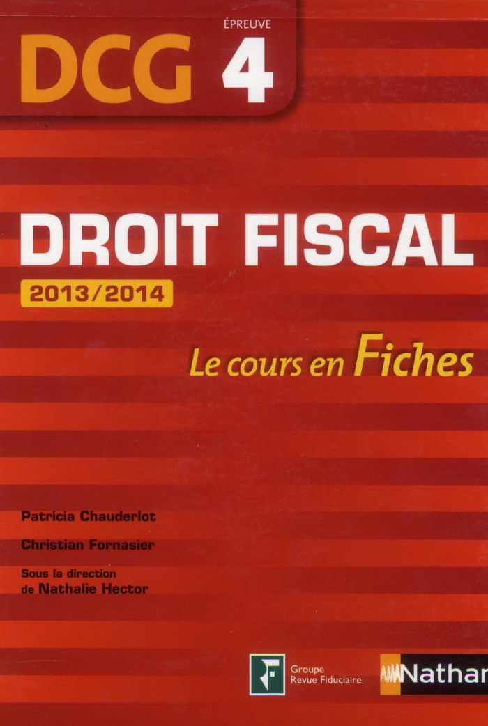 Droit fiscal DCG 4. Edition 2013-2014