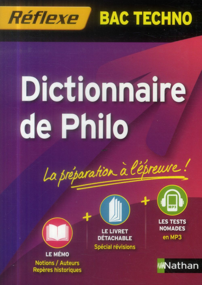 Dictionnaire de Philo Bac Techno
