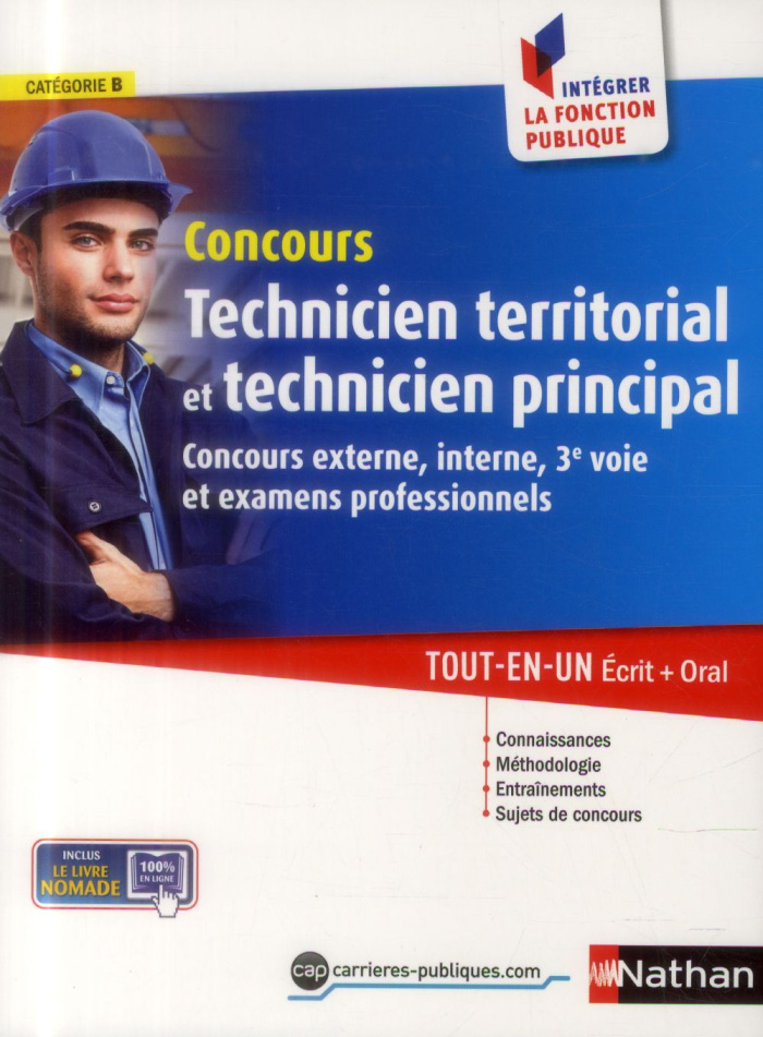 Concours Technicien territorial et technicien principal. Catégorie B, Concours externe, interne, 3e