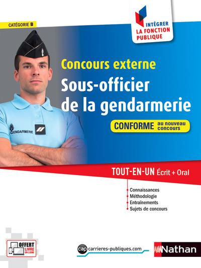 Concours externe Sous-officier de la gendarmerie catégorie B. Tout-en-un écrit   oral