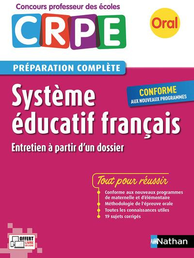 Système éducatif français. Oral, Edition 2016