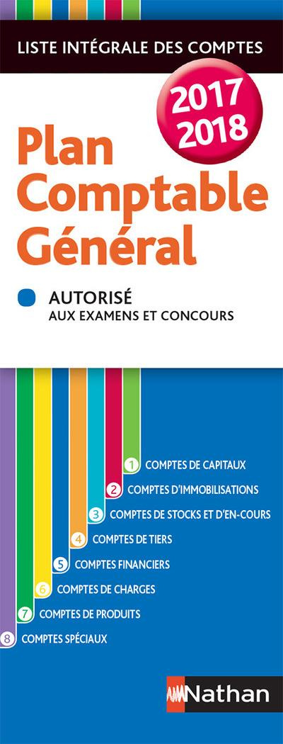Plan comptable général. Liste intégrale des comptes, Edition 2017-2018