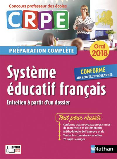 Système éducatif français. Oral, Edition 2018