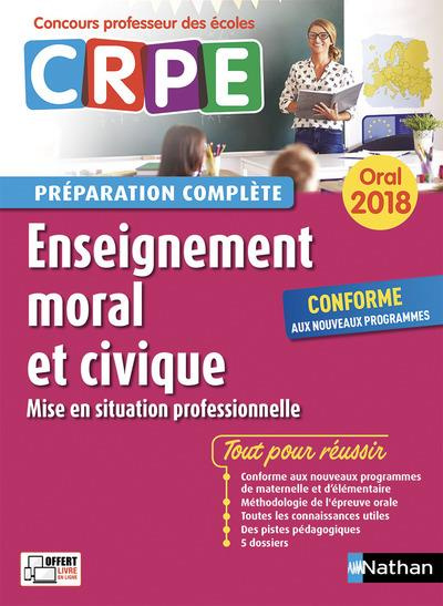 Enseignement moral et civique. Oral, Edition 2018