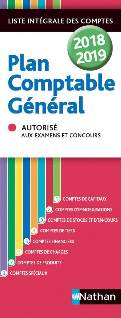 Plan comptable général. Liste intégrale des comptes, Edition 2018-2019