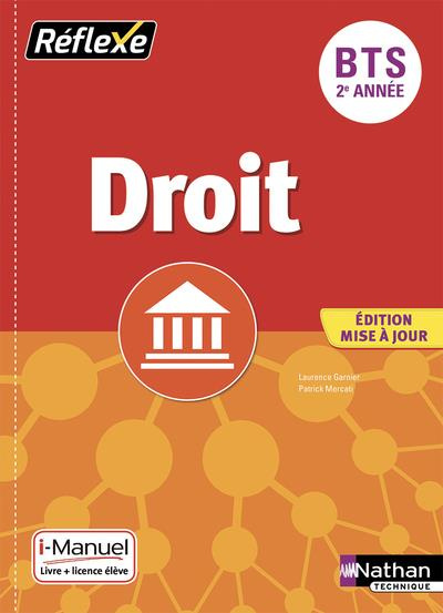 Droit BTS 2e année. Livre   licence élève en ligne, Edition 2019