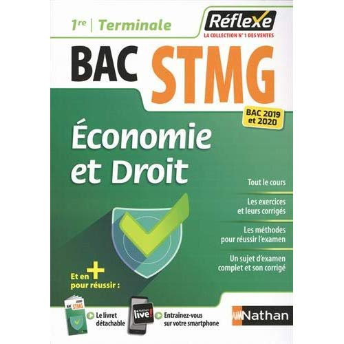 Economie et droit 1re et Tle Bac STMG. Avec un livret détachable, Edition 2019-2020