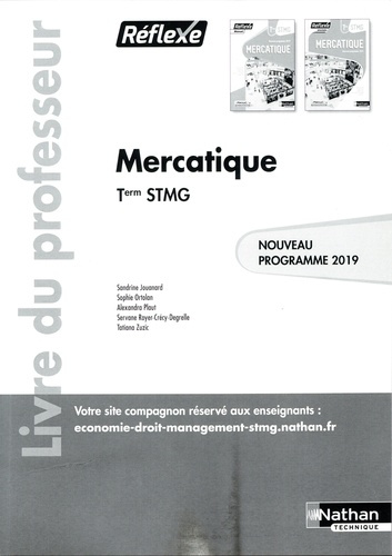 Mercatique Tle STMG Réflexe. Livre du professeur commun, Edition 2020