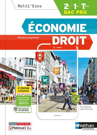 Economie Droit 2de, 1re, Tle Bac Pro Multi'Exos. Edition 2021