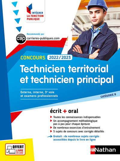 Concours Technicien territorial et technicien principal externe, interne et 3e voie, examens profess