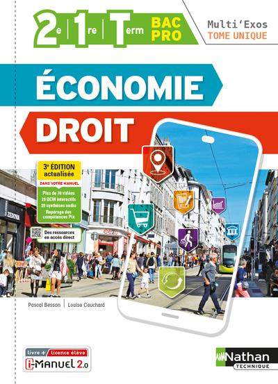 Economie Droit 2e, 1re, Term Bac Pro Multi'Exos. 3e édition