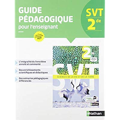 SVT 2de. Guide pédagogique, Edition 2019