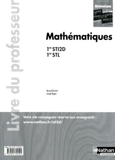 Mathématiques 1re STI2D et STL. Livre du professeur