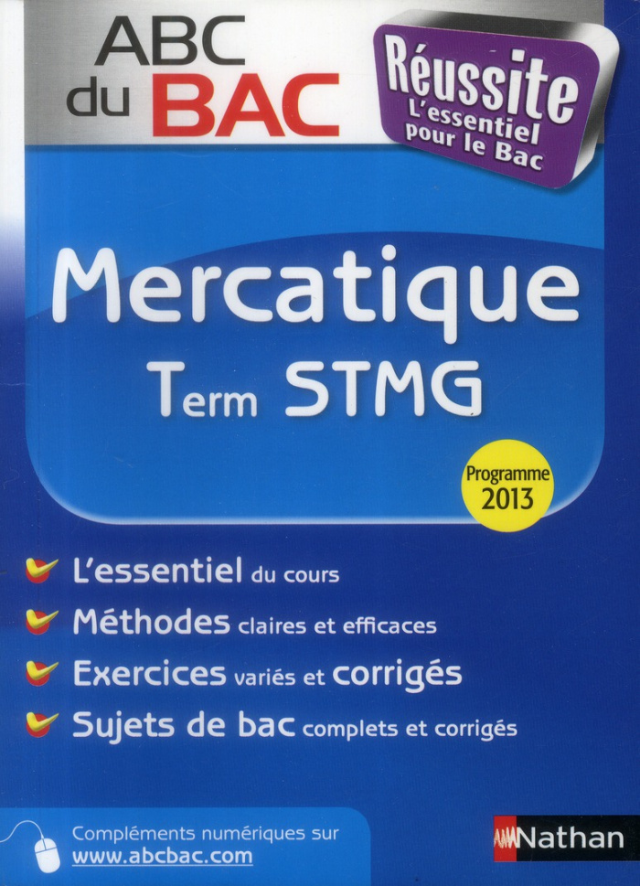 Mercatique Tle STMG. Programme 2013
