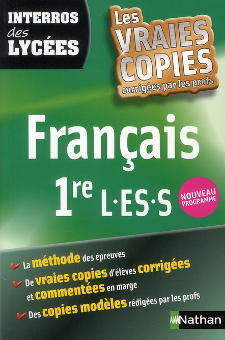 Français 1e L-ES-S. Nouveau programme 2012