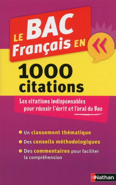Le Bac Français en 1 000 citations
