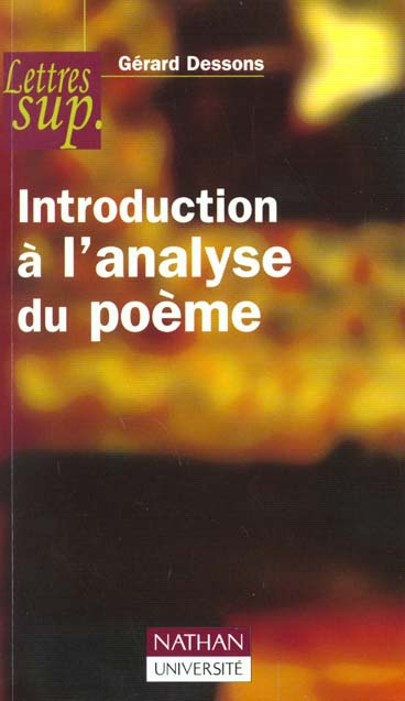 INTRODUCTION A L'ANALYSE DU POEME