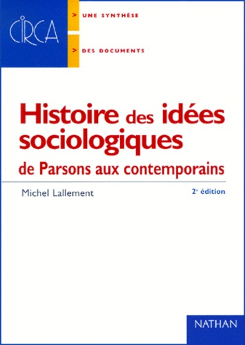HISTOIRE DES IDEES SOCIOLOGIQUES