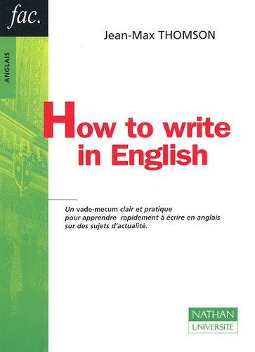 WRITING IN ENGLISH