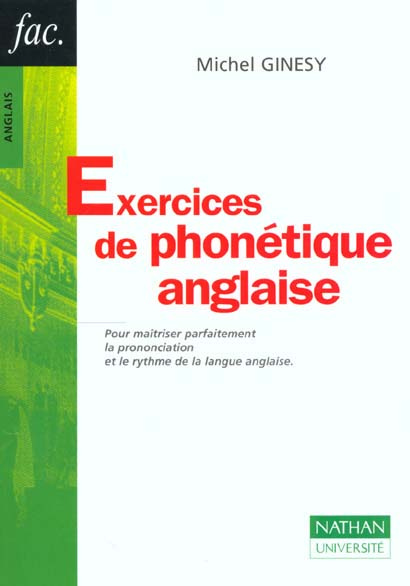 EXERCICES DE PHONETIQUE ANGLAISE