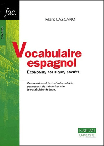 VOCABULAIRE ESPAGNOL