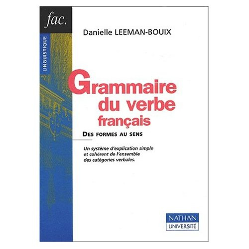 GRAMMAIRE DU VERBE FRANCAIS
