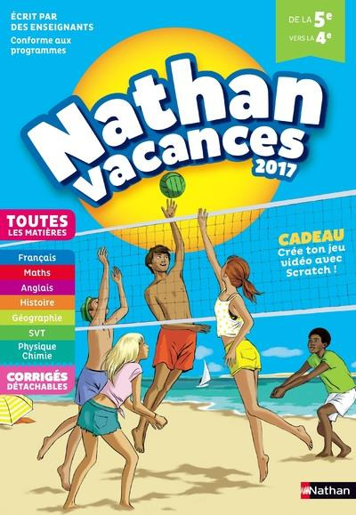Nathan Vacances De la 5e vers la 4e. Edition 2017