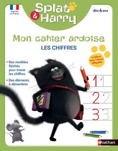 Mon cahier ardoise Splat & Harry. Les chiffres