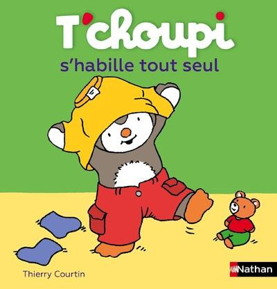 T'choupi, l'ami des petits Tome 44 : T'choupi s'habille tout seul