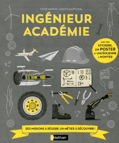 Ingénieur académie. Avec des stickers, un poster et une éolienne à monter