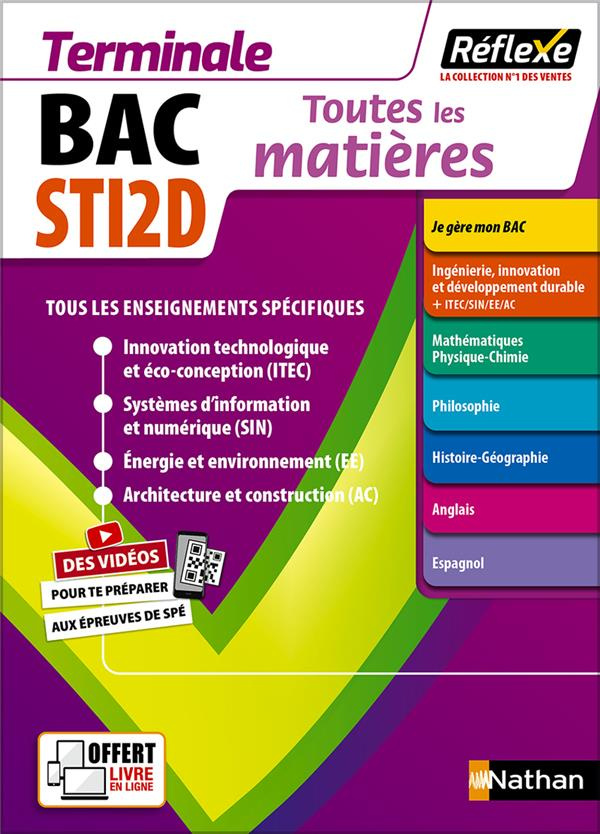 Toutes les matières STI2D Terminale. Edition 2023