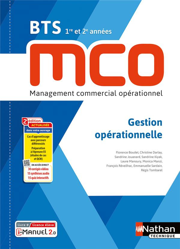 Gestion opérationnelle BTS MCO 1re et 2e années. 2e édition