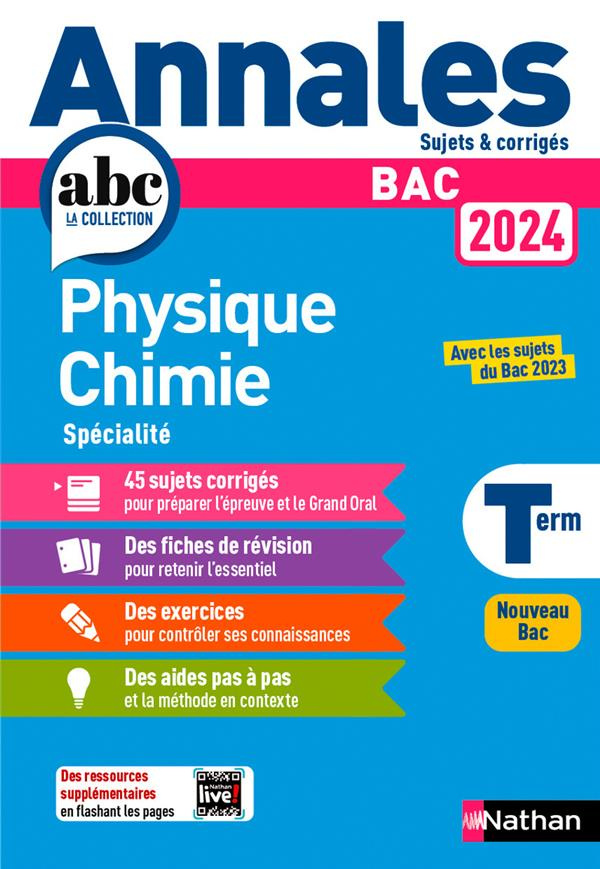 Physique-Chimie Spécialité Tle. Sujets & corrigés, Edition 2024