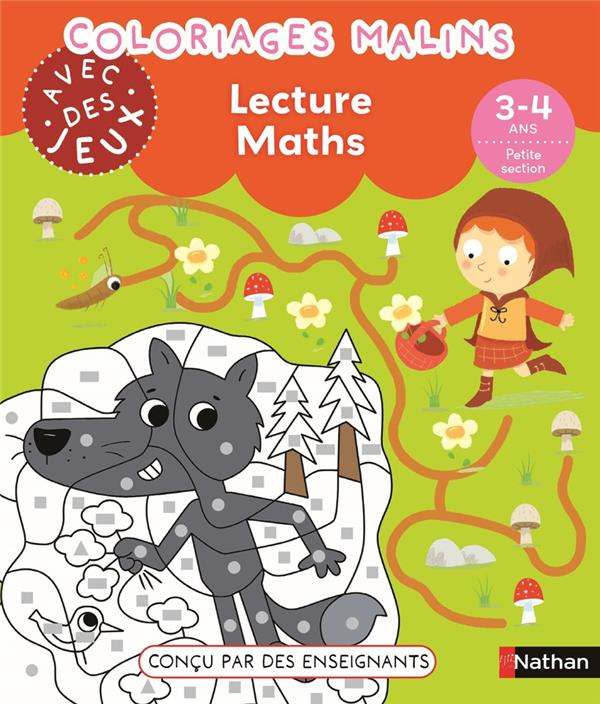 Coloriages malins - Lecture Maths. 3-4 ans - Petite section