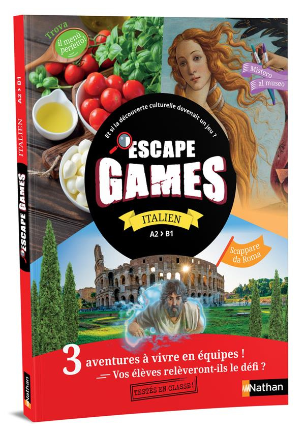 POCHETTE ESCAPE GAMES ITALIEN A2>B1 - 2024