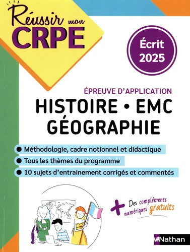 Histoire Géographie EMC. Epreuve d'application, Edition 2025