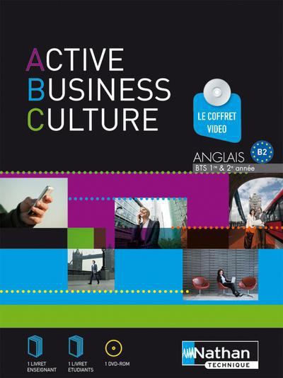 ACTIVE BUSINESS CULTURE - BTS 1RE ET 2E ANNEES B2 - COFFRET VIDEOCOFFRET PEDAGOGIQUE