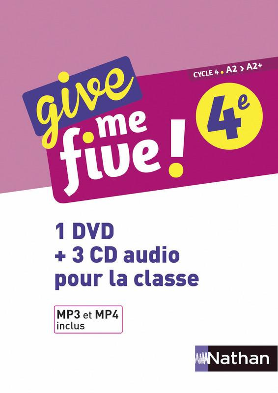 GIVE ME FIVE 4EME - COFFRET CD   DVD 2017
